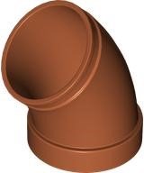 LEGO part Cylinder Tube, Curved 45 degrees 49737