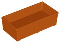 LEGO part Duplo Animal Accessory Feeding Trough 2 x 4 x 1 with Straight Sides (61896)