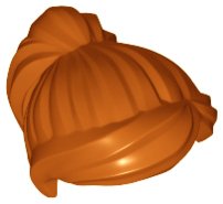 LEGO part Minifigure, Hair Female Ponytail and Swept Sideways Fringe (87990)