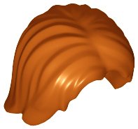 LEGO part Minifigure, Hair Mid-Length Tousled with Center Part (88283)