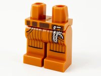 LEGO part Hips and Legs with Pockets, Dark Brown Belt, Silver Pocket Watch on Chain Pattern 970c00pb1074
