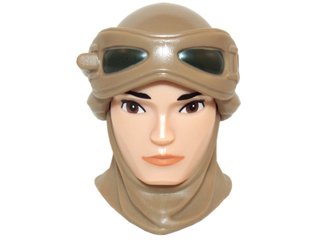 LEGO part Testa Figura Grande Modificata Motivo SW Rey (24250c01pb01)