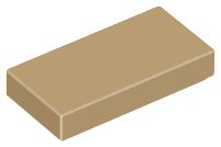 LEGO onderdeel Tegel 1 x 2 (3069)