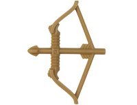 LEGO onderdeel Minifigure, Weapon Bow, Recurve with Wide Flat Limbs, Arrow Drawn 3748