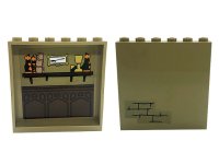 LEGO part Panel 1 x 6 x 5 with Bricks Outside and Cups, Goblet, Shelf and Pumpkins on Inside Pattern (Stickers) - Set 76388 59349pb259
