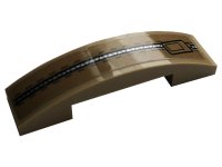 LEGO part Slope, Curved 4 x 1 x 2/3 Double with Zipper Pattern (Sticker) - Set 42083 93273pb152