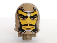 LEGO part Large Figure Head with Santis, Sir Pattern - Series 2 bb0153pb08