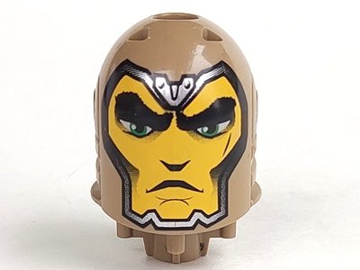 LEGO part Large Figure Head with Kentis, Sir Pattern (bb0153pb12)