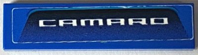 LEGO part Fliese 1 x 4 mit weißem 'CAMARO' Muster (Aufkleber) - Set 75891 (2431pb0828)