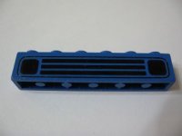 LEGO part Brick 1 x 6 with Black Car Grille Pattern (Embossed Print) 3009p01d