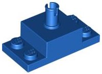 LEGO onderdeel Brick, Modified 2 x 2 with Top Pin and 1 x 2 Side Plates (30592)