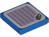 LEGO part Carreau 2 x 2 with Super Mario Scanner Code Snaggles / Shark Pattern (Sticker) - Set 71425 3068pb2309