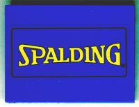 LEGO part Slope 10 6 x 8 with Yellow Spalding Logo Pattern (Sticker) - Sets 3432 / 3433 4515pb007