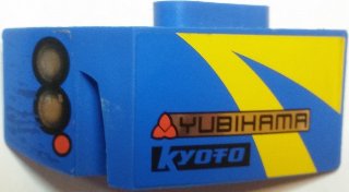 LEGO part Technic, Panel Car Mudguard Left with 'YUBIHAMA', 'Kyoto', Headlights and Turning Signal Pattern (Stickers) - Set 8494 (61071pb012)