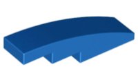 LEGO onderdeel Slope, Curved 4 x 1 61678