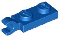LEGO part Plate, Modified 1 x 2 with Clip on End (Horizontal Grip) 63868