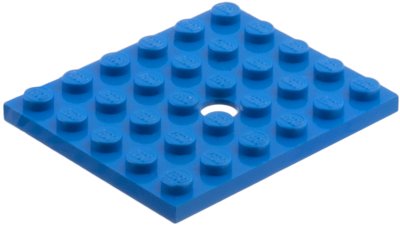 LEGO part Plate, Modified 5 x 6 with Hole (711)