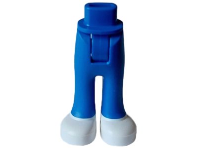 LEGO part Mini Doll Hips and Trousers with Back Pockets with Molded White Shoes Pattern - Thick Hinge (92253c00pb58)