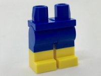 LEGO part Hips and Legs with Molded Yellow Lower Legs / Boots  Pattern 970c00pb0575