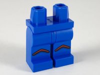 LEGO part Hips and Legs with Red Chevrons on Knees Pattern 970c00pb1040