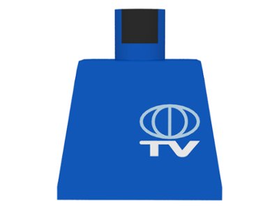 LEGO onderdeel Torso TV Globe Small Pattern (973px37)