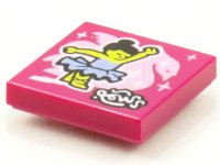 LEGO part Carreau 2 x 2 avec Pochette d'Album BeatBit - motif Ballerine et Cygne 3068pb1542