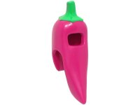 LEGO part Minifigure, Headgear Head Cover, Costume Chili Pepper with Bright Green Stem Pattern (BAM) 80505pb02