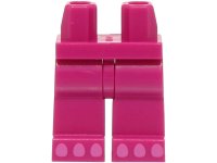 LEGO part Hips and Legs with 6 Dark Pink Toes Pattern (BAM) 970c00pb1329