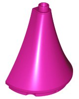 LEGO onderdeel Duplo Roof Spire Half 4.5 x 2 x 4 (98238)