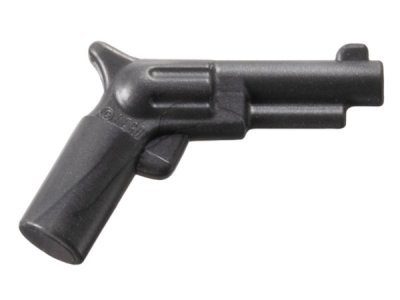 LEGO part Minifigure, Weapon Gun, Pistol Revolver - Small Barrel (13562)