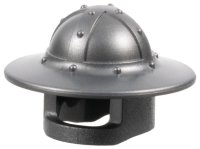 LEGO part Minifigura, Casco de Protección Castillo con Guardamandíbula y Ala Ancha 30273