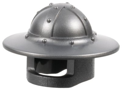 LEGO part Minifigurine, casque couvre-chef château avec protège-menton et large bord (30273)