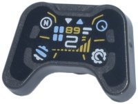 LEGO part Minifigure, Utensil Video Game Controller with Steering Wheel Display Pattern 53118pb02