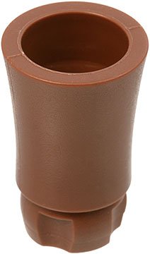 LEGO part Plant, Tree Palm Trunk - Long Indented Connector (2536a)