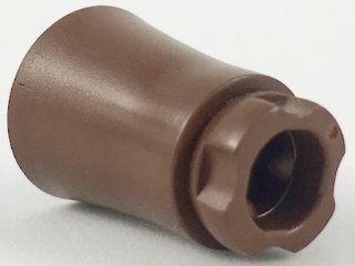 LEGO part Plant, Tree Palm Trunk - Short Connector, Axle Hole with 4 Inside Prongs (2536c)