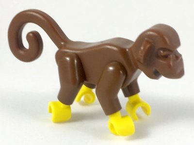 LEGO part Monkey with Yellow Hands and Feet (2550c01)