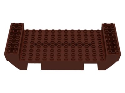 LEGO onderdeel Boat, Hull Large Middle 8 x 16 x 2 1/3 with 8 or 9 Holes (2560)