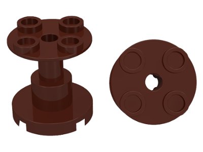 LEGO part Support 2 x 2 x 2 Stand with Complete Hole (3940b)