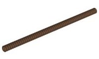 LEGO part Hose, Ribbed 7mm D. 18L / 14.4cm (78c18)