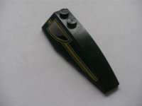 LEGO part Wedge 6 x 2 Right with Stripe and Air Outlet Pattern (Sticker) - Set 8138 41747pb032