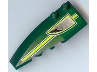 LEGO part Wedge 6 x 2 Left with Stripe and Air Outlet Pattern (Sticker) - Set 8138 41748pb032