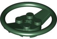 LEGO part Vehicle, Steering Wheel with 2 x 2 Center and Axle Hole 67811