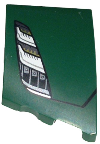 LEGO part Wedge 3 x 2 Right No Studs with Lotus Evija Car Headlight Pattern (80178pb001)