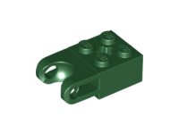 LEGO onderdeel Technic, Brick Modified 2 x 2 with Ball Socket and Axle Hole - Straight Forks with Round Ends and Open Sides 92013