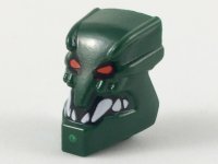 LEGO part Minifigure, Head, Modified Bionicle Piraka Zaktan with Eyes and Teeth Pattern x1816px1