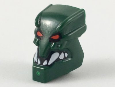 LEGO part Minifigure, Head, Modified Bionicle Piraka Zaktan with Eyes and Teeth Pattern (x1816px1)
