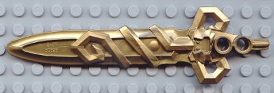 LEGO onderdeel Large Figure Weapon, Sword Sir Rascus with Axle (50626)