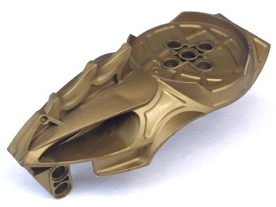 LEGO onderdeel Bionicle Visorak Head with 7 Pin Holes and Axle Hole (Keelerak) (50907)