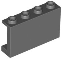 LEGO part Panneau 1 x 4 x 2 avec Supports Latéraux - Tenons Creux (14718)