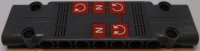 LEGO part Technic, Piastra Pannello 3 x 11 x 1 con Lettera 'N', Frecce Rotonde e Motivo Griglie Uscita Aria (Adesivo) - Set 42055 15458pb010